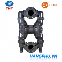 Bơm màng khí nén GODO QBY3-25A thân GANG màng Santo