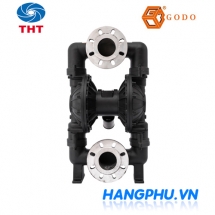 Bơm màng khí nén GODO QBY3-80 thân nhôm màng Teflon